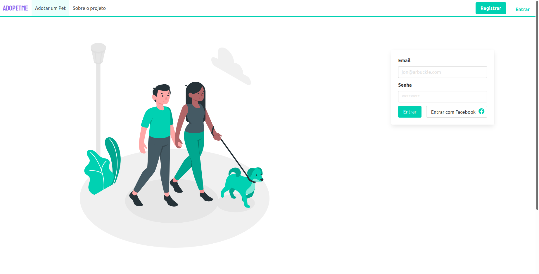 Adopetme home screen