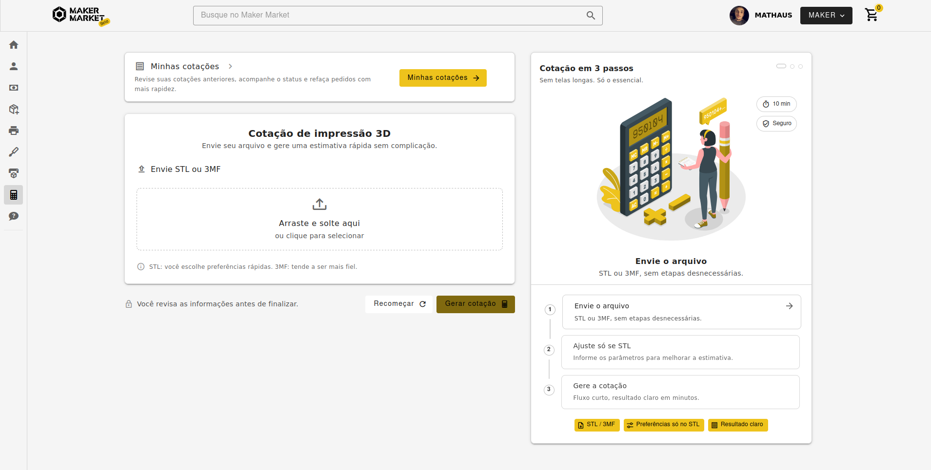 Maker Market marketplace flow