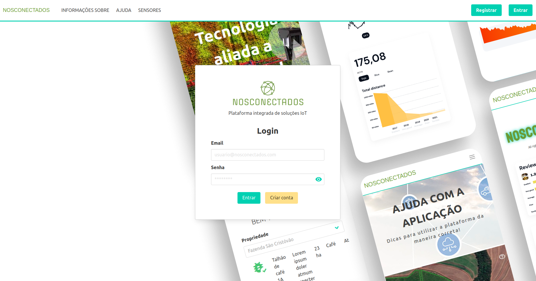 NosConectados dashboard